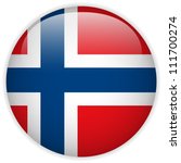 Vector - Norway Flag Glossy Button