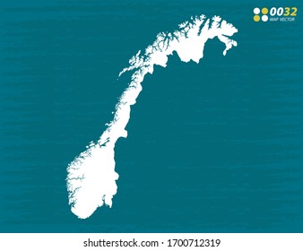 Vector of Norway map on dark background.