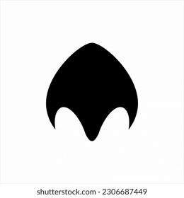 Vector nose icon logo design.
