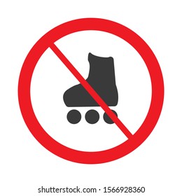 Vector not allowed sign on white background with red circle.  Illustration may use in cafe, restaurant etc