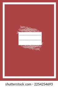 vector note book cover design and background in white and pink color. eps

