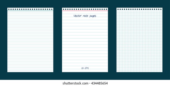 Vector Note Page