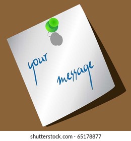 Vector note paper