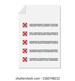 Vector Note Paper, business document, list
