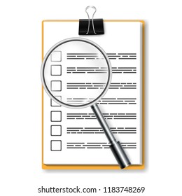 Vector Note Paper, business document, list