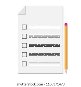 Vector Note Paper, business document, list