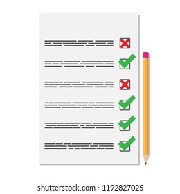 Vector Note Paper, business document, list