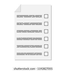 Vector Note Paper, business document, list