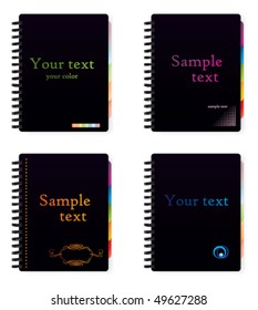  bloco de anotações vetorial