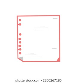Vector notebook diary icon vector illustration.