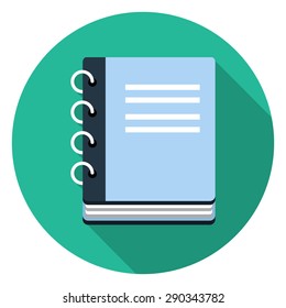 Vector notebook icon.