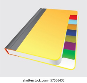 Vector notebook with message of Vacation