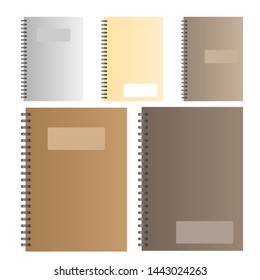 vector notebook ,paper ,book ,memo