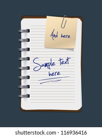 Vector notepad