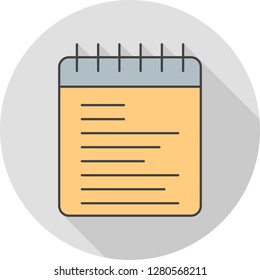 
vector notepad icon 
