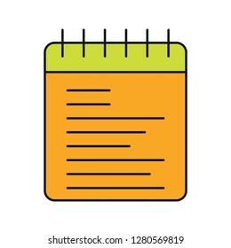 vector notepad icon 
