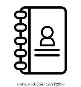 vector notepad icon on white background