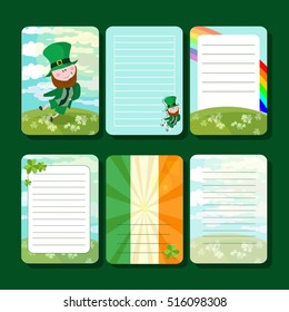 Vector Notepad to the St. Patrick's day
