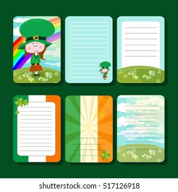 Vector Notepad to the St. Patrick's day