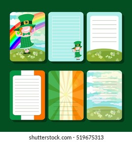 Vector Notepad to the St. Patrick's day