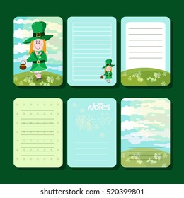 Vector Notepad to the St. Patrick's day