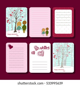 Vector Notepad for Valentine's day