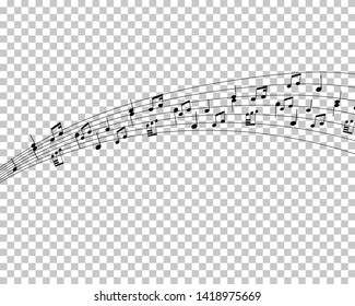 Vector Notes Design With Transparency Grid on Back. Vector Illustration.