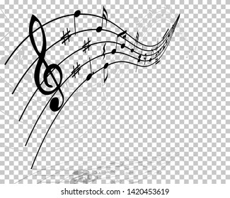 Vector Notes Design With Transparency Grid on Back. Vector Illustration.