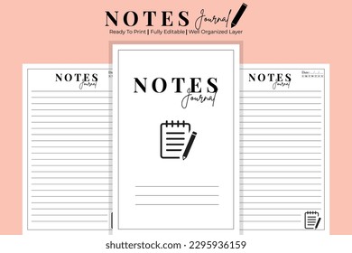 Vector Notes journal kdp interior