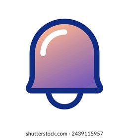 Vector notification bell icon. Perfect for app and web interfaces, infographics, presentations, marketing, etc.