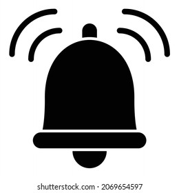 Vector Notification Glyph Icon Design
