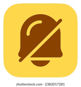 Vector notification off, bell icon. Perfect for app and web interfaces, infographics, presentations, marketing, etc.