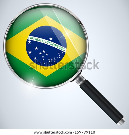 Vector - NSA USA Government Spy Program Country Brazil
