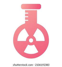 Vector Nuclear Glyph Gradient Icon Design
