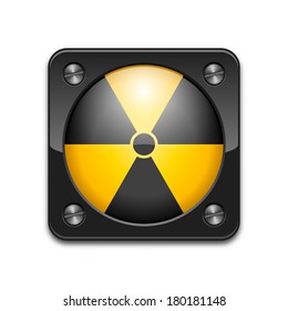 Vector nuclear sign or icon