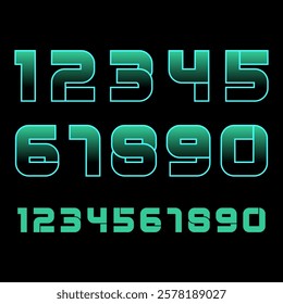vector number design for jerseys