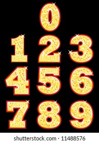 vector number font