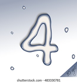 Vector number four of pure water