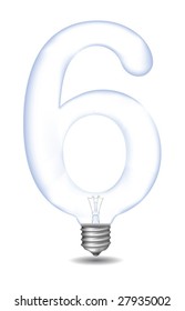vector number lamp bulb.To see similar, please VISIT MY GALLERY.