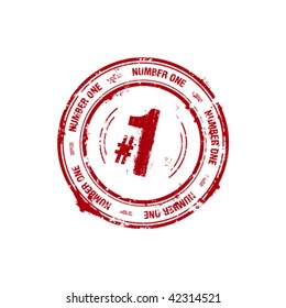 vector number one, leader stamp