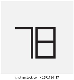 vector number seventy-eight pixel art