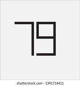 vector number seventy-nine pixel art