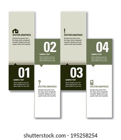 Vector Numbered Banners. Modern Graphic or Website Layout.