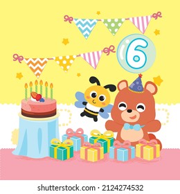 libro de ilustraciones de numeración de vectores para lactantes y niños pequeños