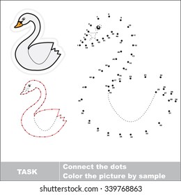 Vector numbers game. Swan to be traced.
