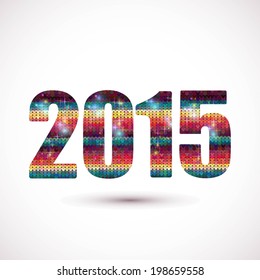 Vector numbers of the new year 2015 