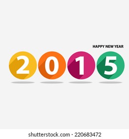 Vector numbers of the new year 2015