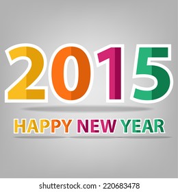 Vector numbers of the new year 2015