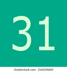 Vector of numbers. Perfect for kids book, poster learn for kids, etc.