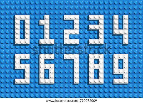 Número de vectores de ladrillos de lego de edificios de plástico ...